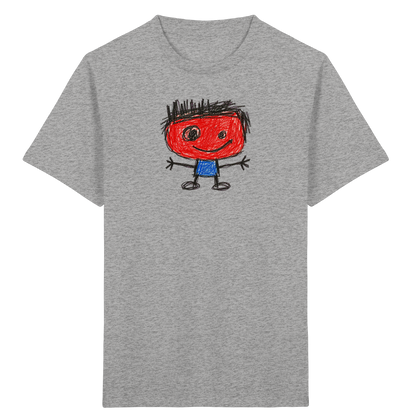 Kritzelkopf mit Bürstenhaar - Kinder Bio T-Shirt