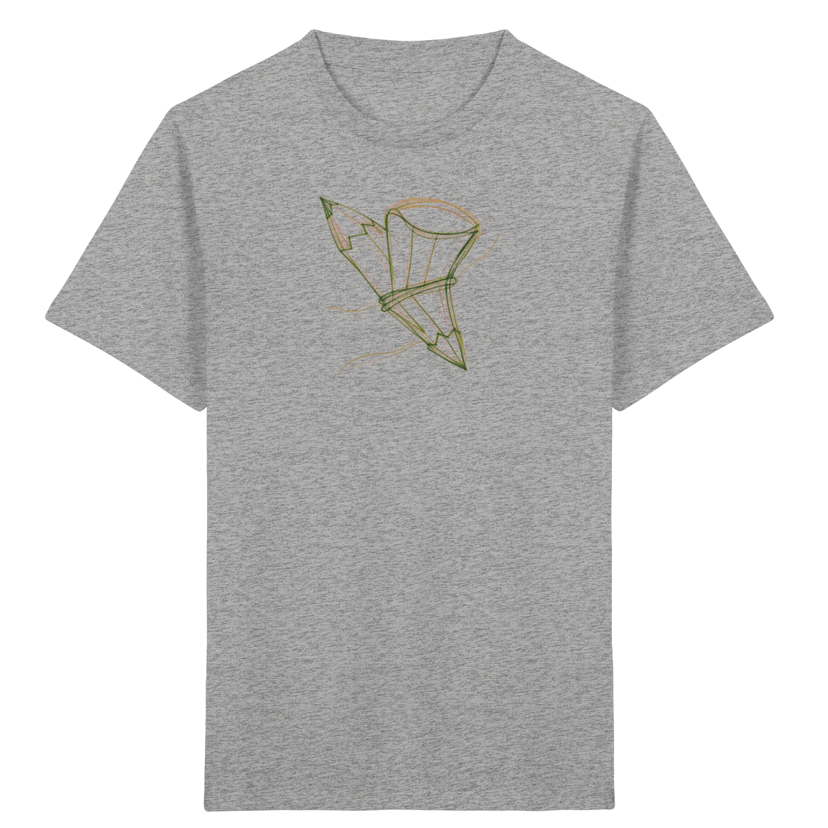 Waldgrüne Bleistift-Schultüte - Kinder Bio T-Shirt