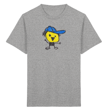 Kritzelkopf mit schiefer Mütze - Kinder Bio T-Shirt