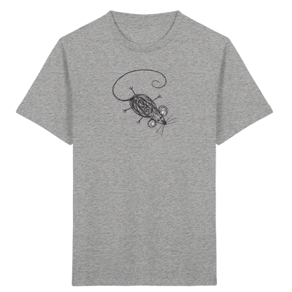 Maus von oben Kinderzeichnung - Kinder Bio T-Shirt