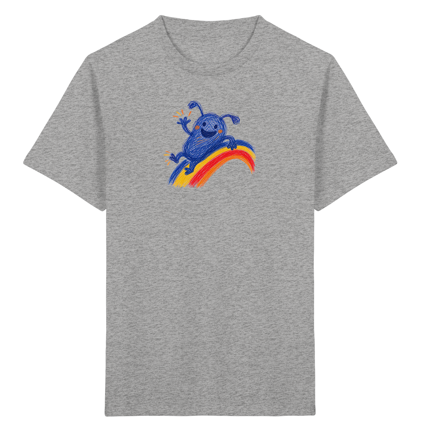 Regenbogenracker Kritzelmonster Kinder Shirt - Kinder Bio T-Shirt