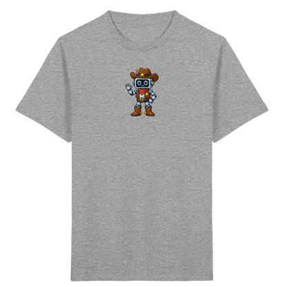 Pixel Roboter T-Shirt: Freundliches Lächeln - Kinder T-Shirt