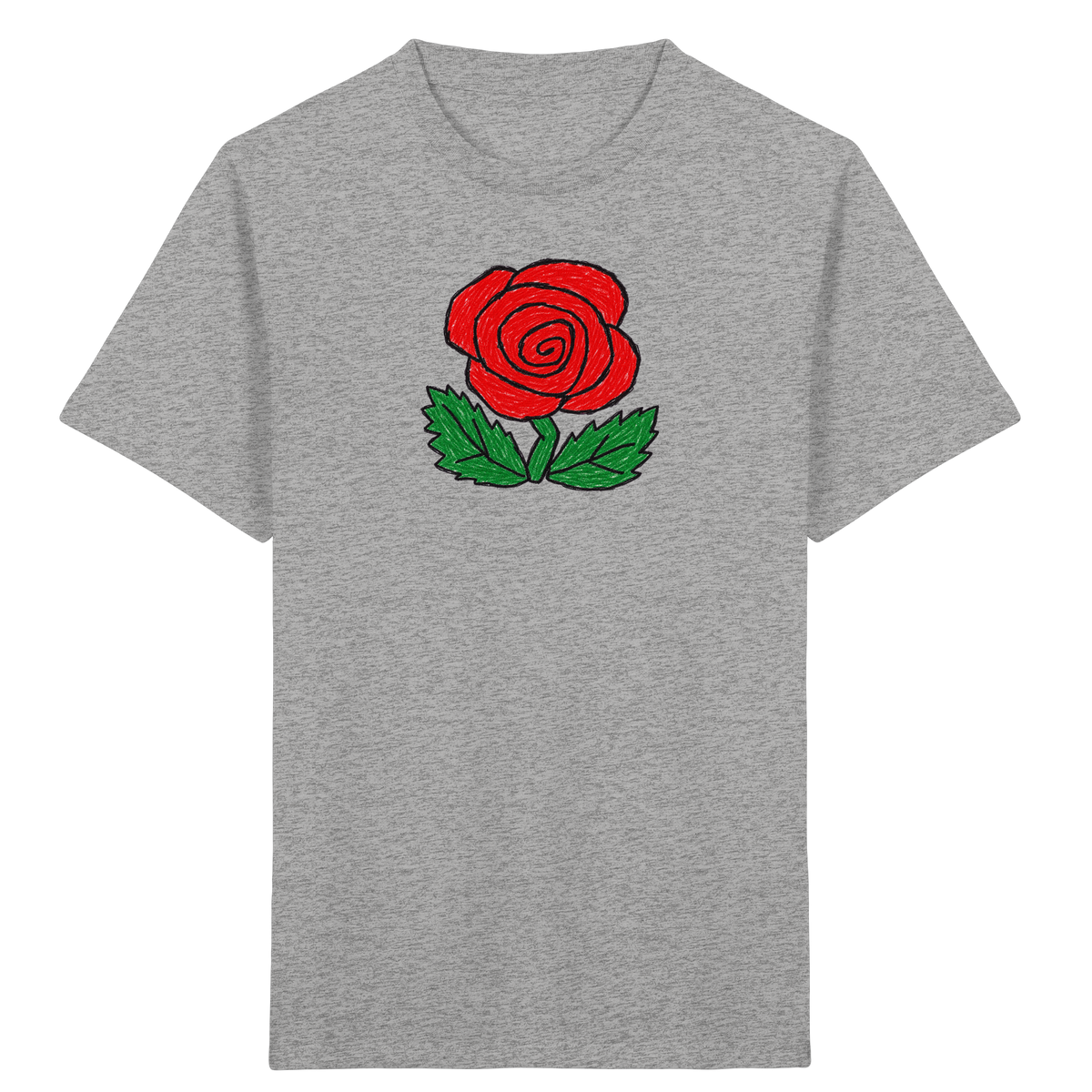 Kritzel-Rose Kinder T-Shirt - Kinder Bio T-Shirt