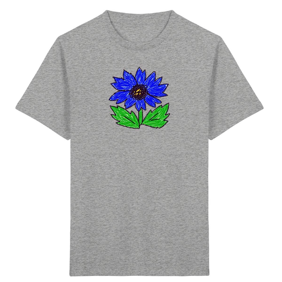 Kritzel Kornblume Kinder Shirt - Kinder Bio T-Shirt