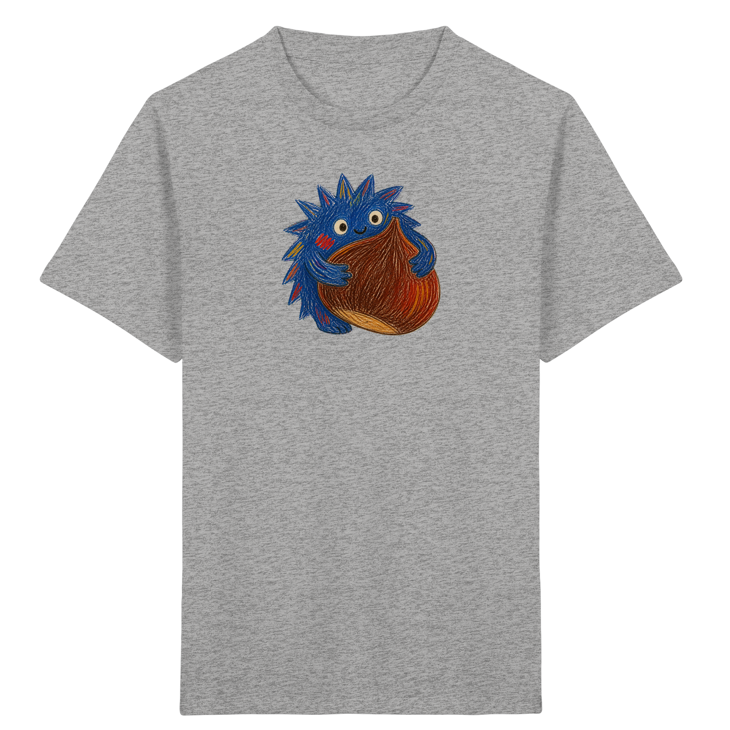 Kastanienknirps umarmt Kastanie - Kinder Bio T-Shirt