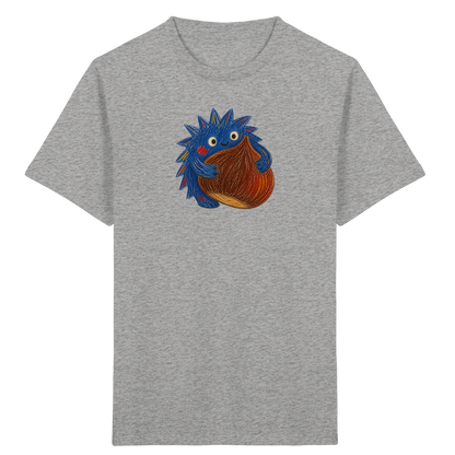 Kastanienknirps umarmt Kastanie - Kinder Bio T-Shirt