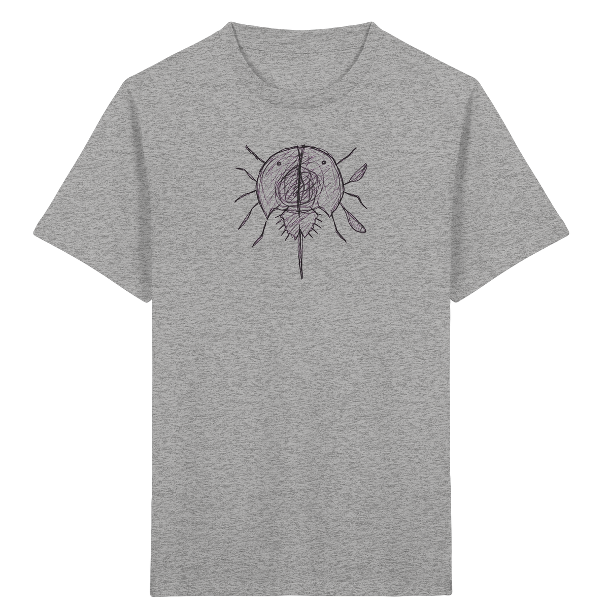 Pfeilschwanzkrebs von oben - Kinder Bio T-Shirt