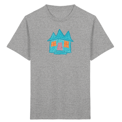 Türkises Zickzackhaus Kinder Shirt - Kinder Bio T-Shirt