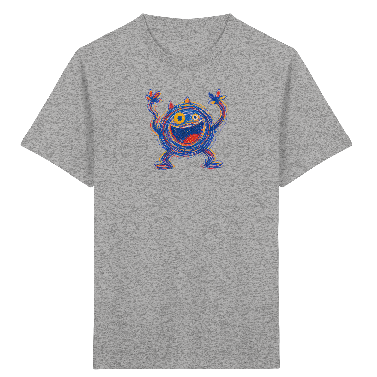 Fröhliches Wirbelmonster Shirt - Kinder Bio T-Shirt