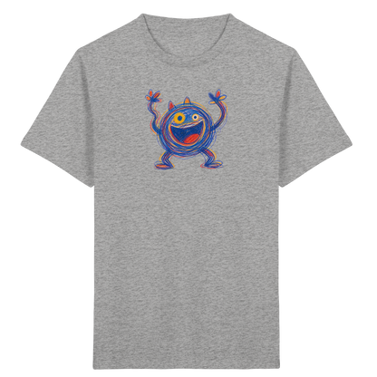 Fröhliches Wirbelmonster Shirt - Kinder Bio T-Shirt