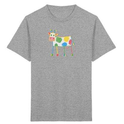 Bunte Farbpunkt Kuh - Kinder Bio T-Shirt