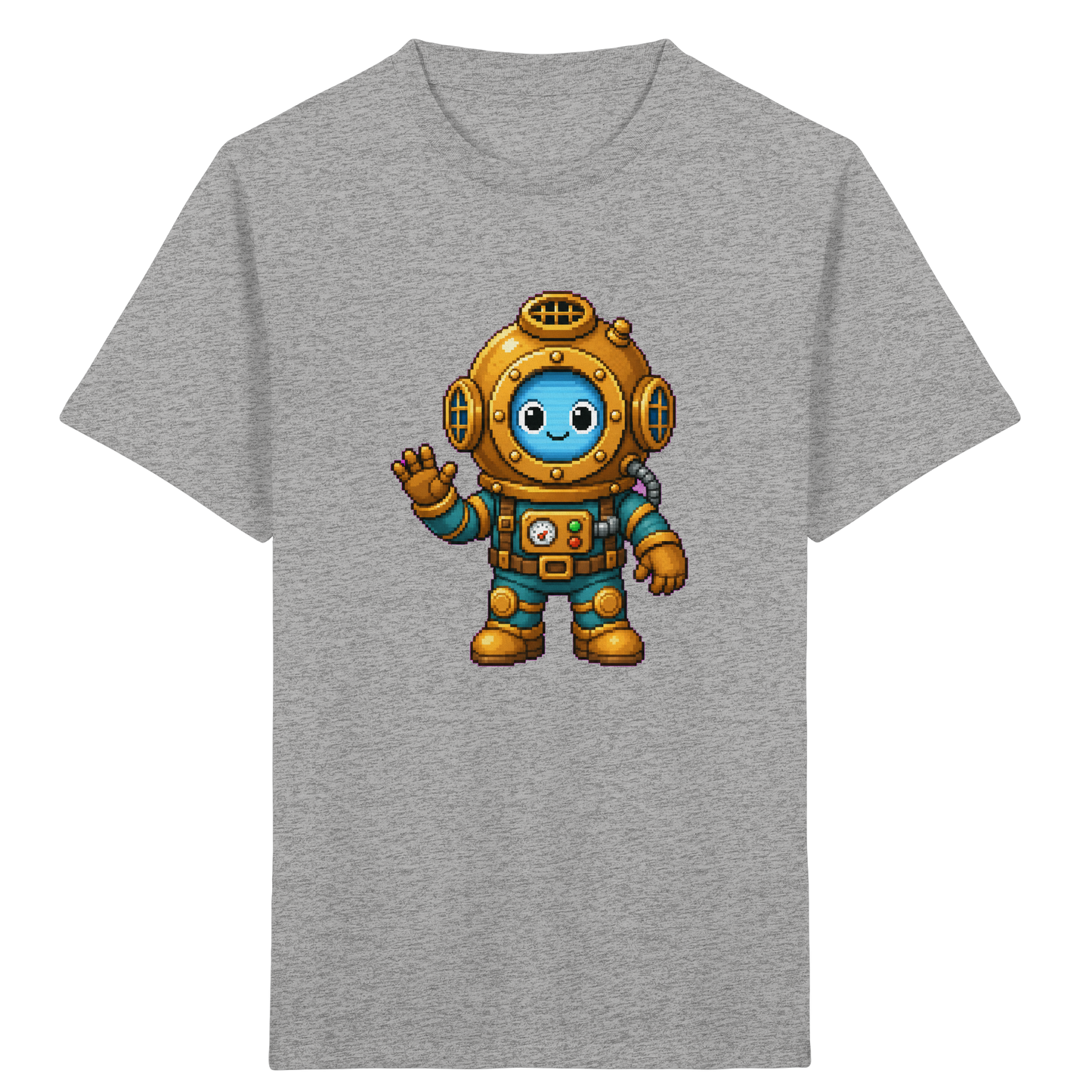 Pixel-Taucher: Goldener Helm Kinder T-Shirt - Kinder T-Shirt