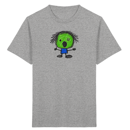 Kritzelkopf beim Staunen - Kinder Bio T-Shirt