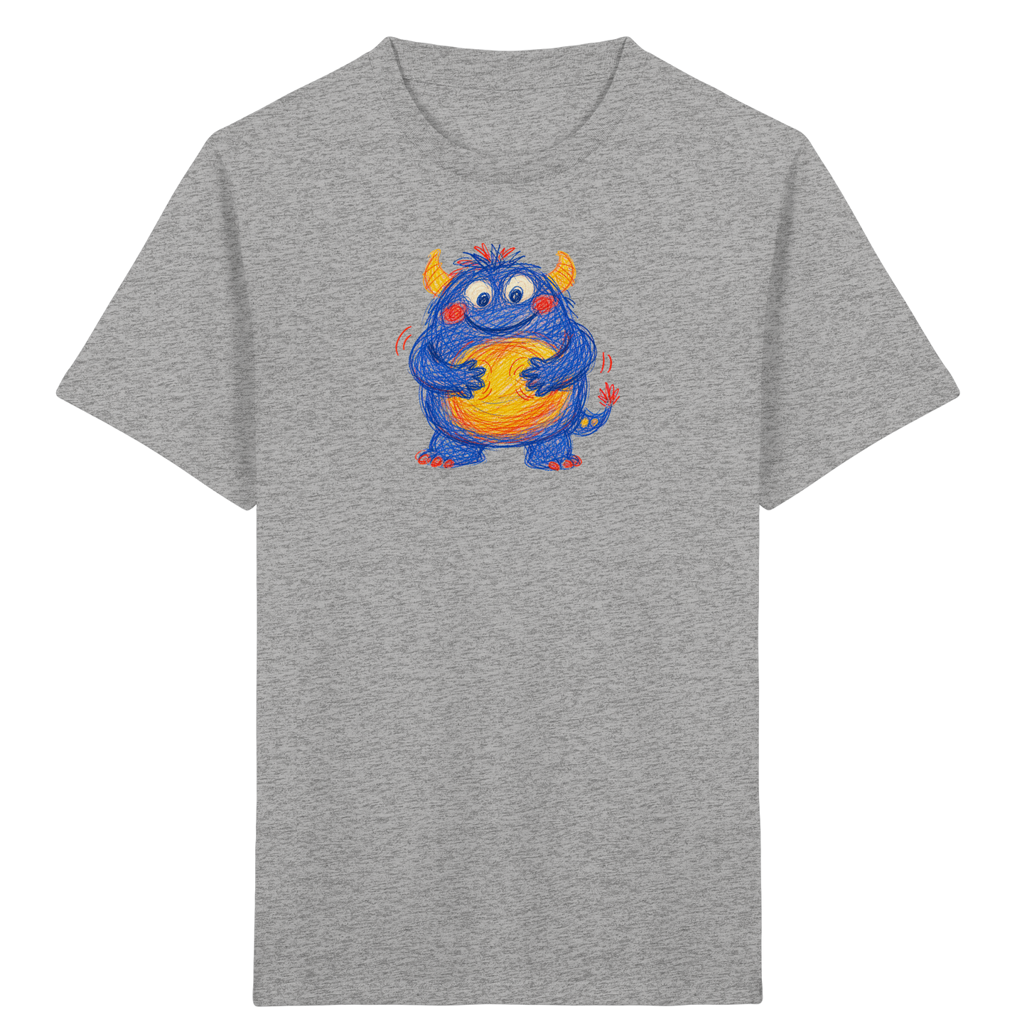 Bauchklopfer Monster Kinder Shirt - Kinder Bio T-Shirt