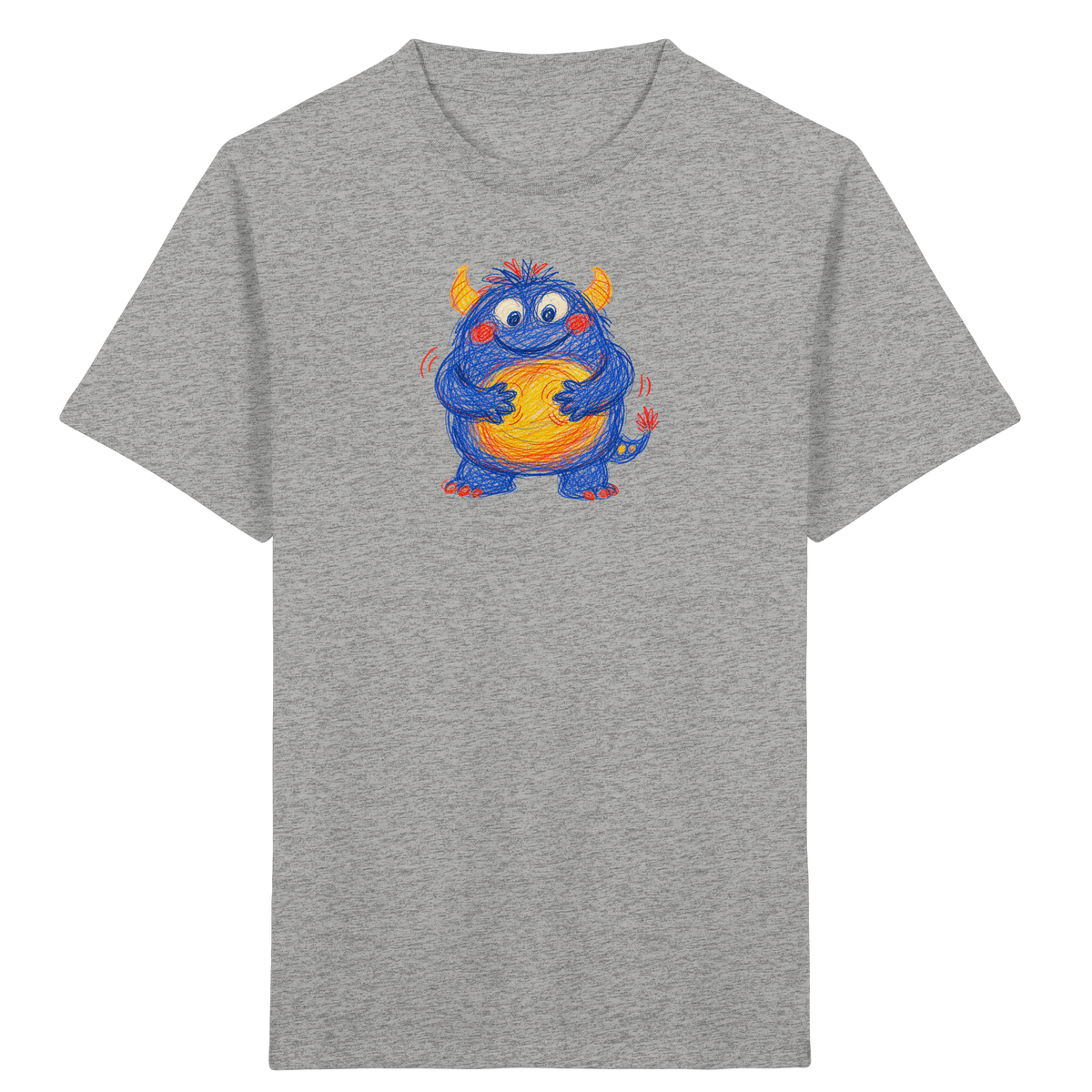 Bauchklopfer Monster Kinder Shirt - Kinder Bio T-Shirt