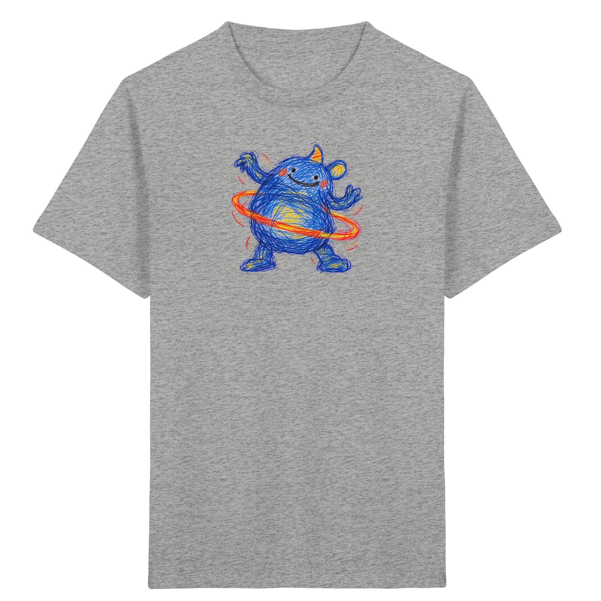 Kinder-T-Shirt mit Reifenwirbler-Kritzelmonster