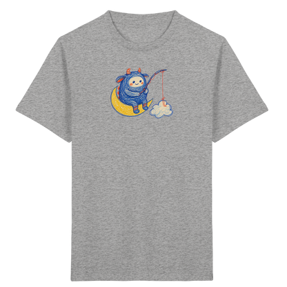 Kleiner Wolkenangler auf Mondsichel - Kinder Bio T-Shirt