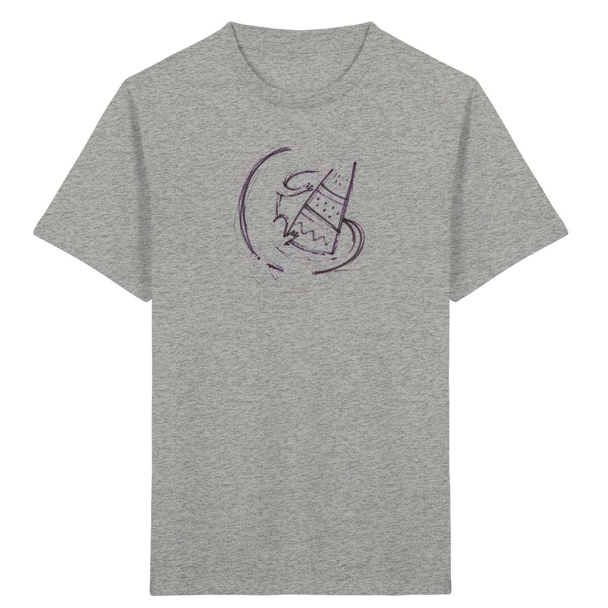 Otter mit grauer Schultüte - Kinder Bio T-Shirt