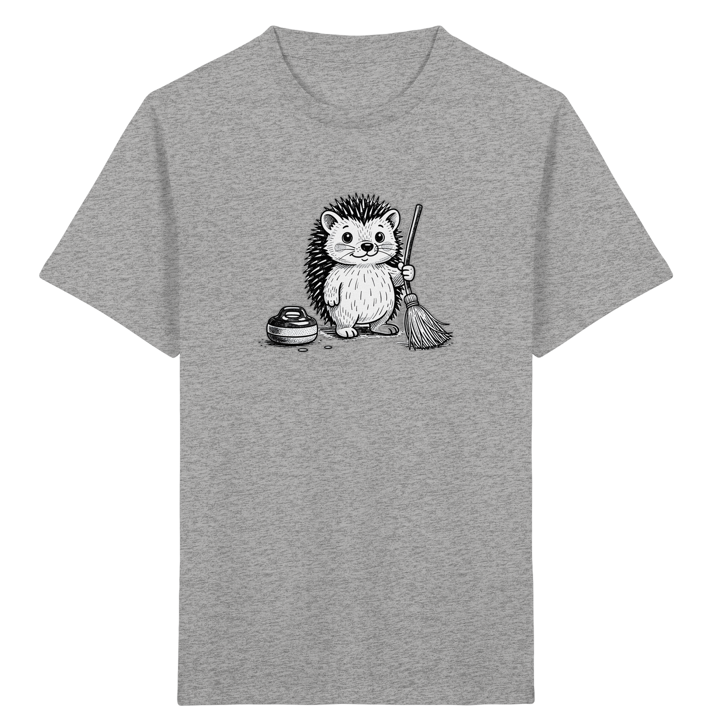 Igel beim Curling: Kinder T-Shirt - Kinder Bio T-Shirt