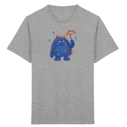 Regenschirmzottel im Regen - Kinder Bio T-Shirt