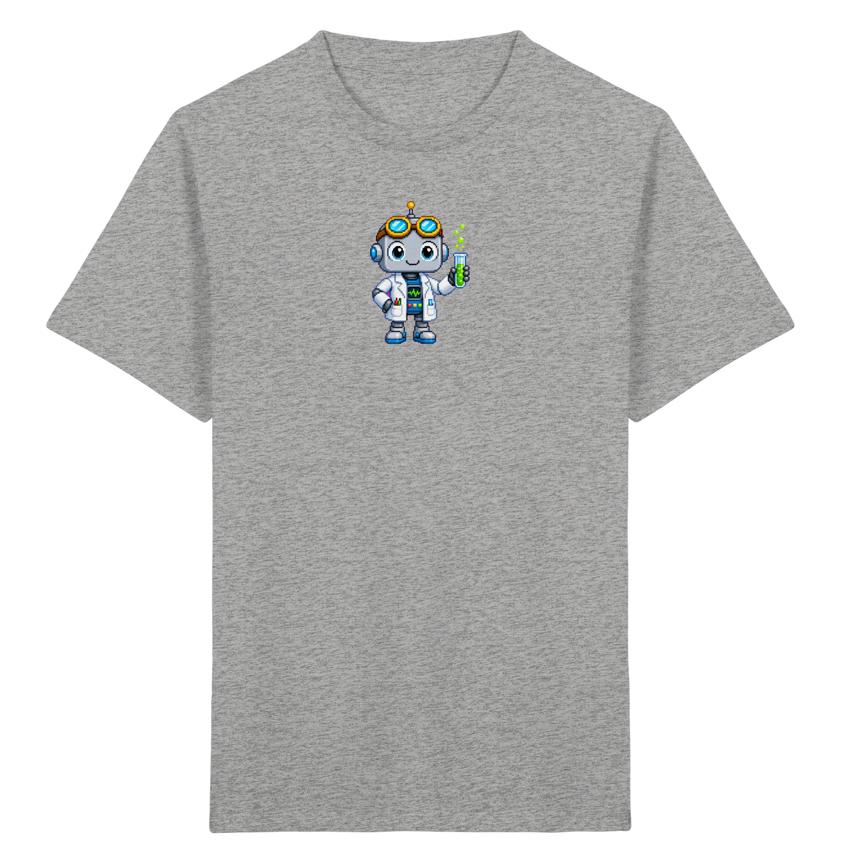 Pixel Roboter Wissenschaftler: Fröhliches Kinder T-Shirt - Kinder T-Shirt