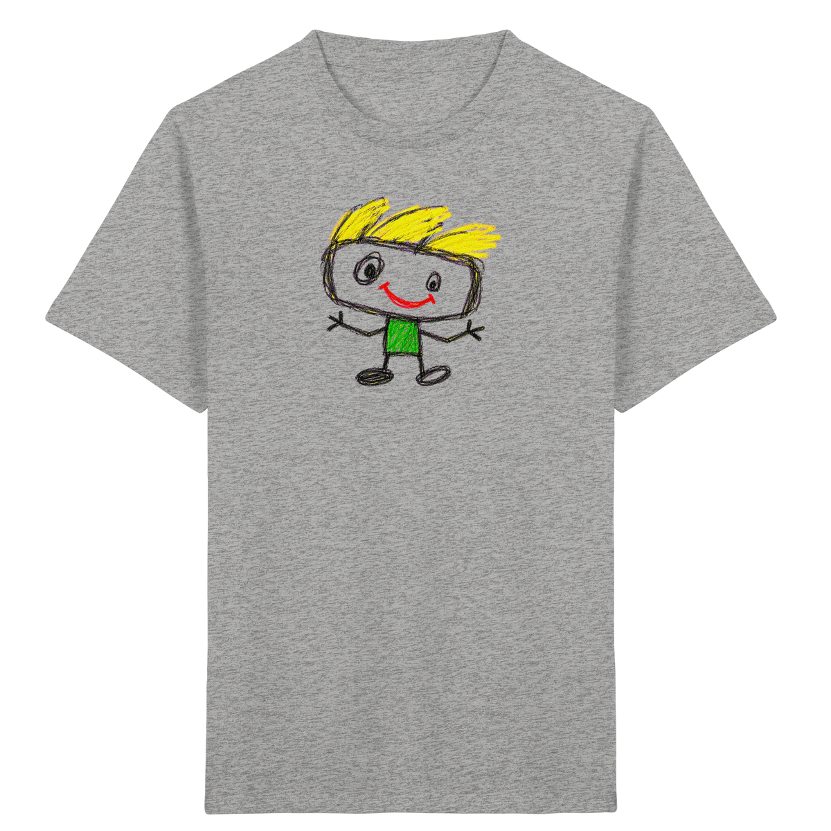 Kritzelkopf mit Windhaar - Kinder Bio T-Shirt