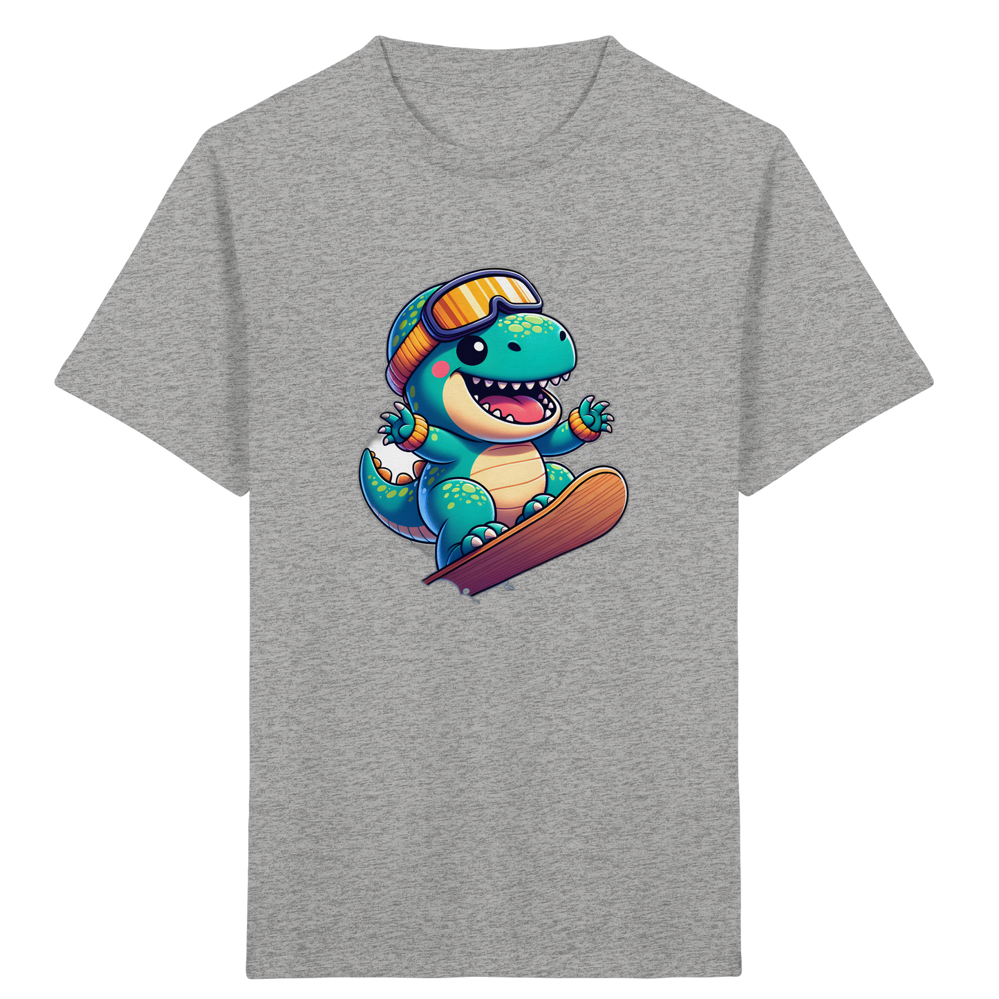 Dino Snowboard T-Shirt: Abenteuer pur!