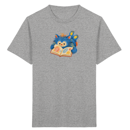 Bücherwurm Monster liest Bilderbuch - Kinder Bio T-Shirt
