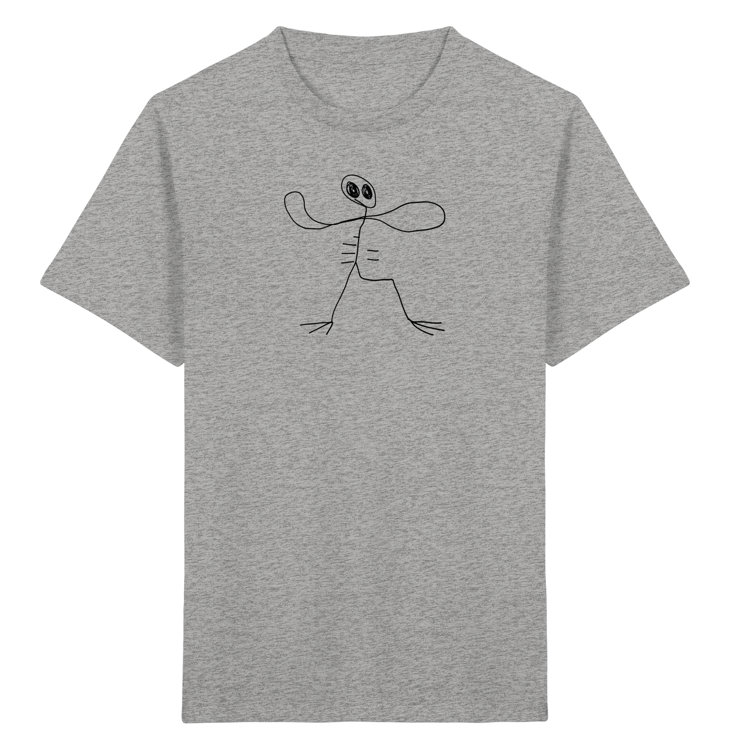 Kinder T-Shirt – Tropfenkopf mit Stelzenbeinen