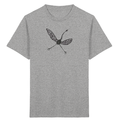 Kranich von oben - Kinder Bio T-Shirt