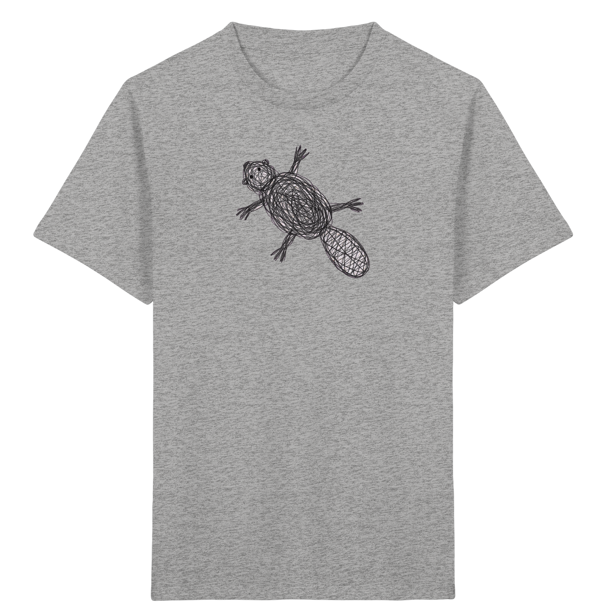 Biber von oben - Kinder Bio T-Shirt
