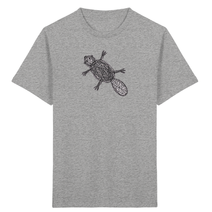 Biber von oben - Kinder Bio T-Shirt