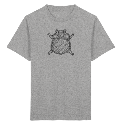 Hamster von oben gezeichnet - Kinder Bio T-Shirt