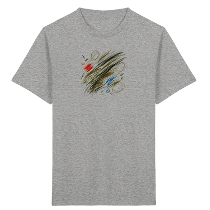 Künstlerisches T-Shirt mit Kritzelgrafik Design - Kinder Bio T-Shirt
