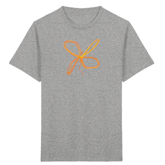 Curryfarbener Schleifenknoten für Kinder - Kinder Bio T-Shirt