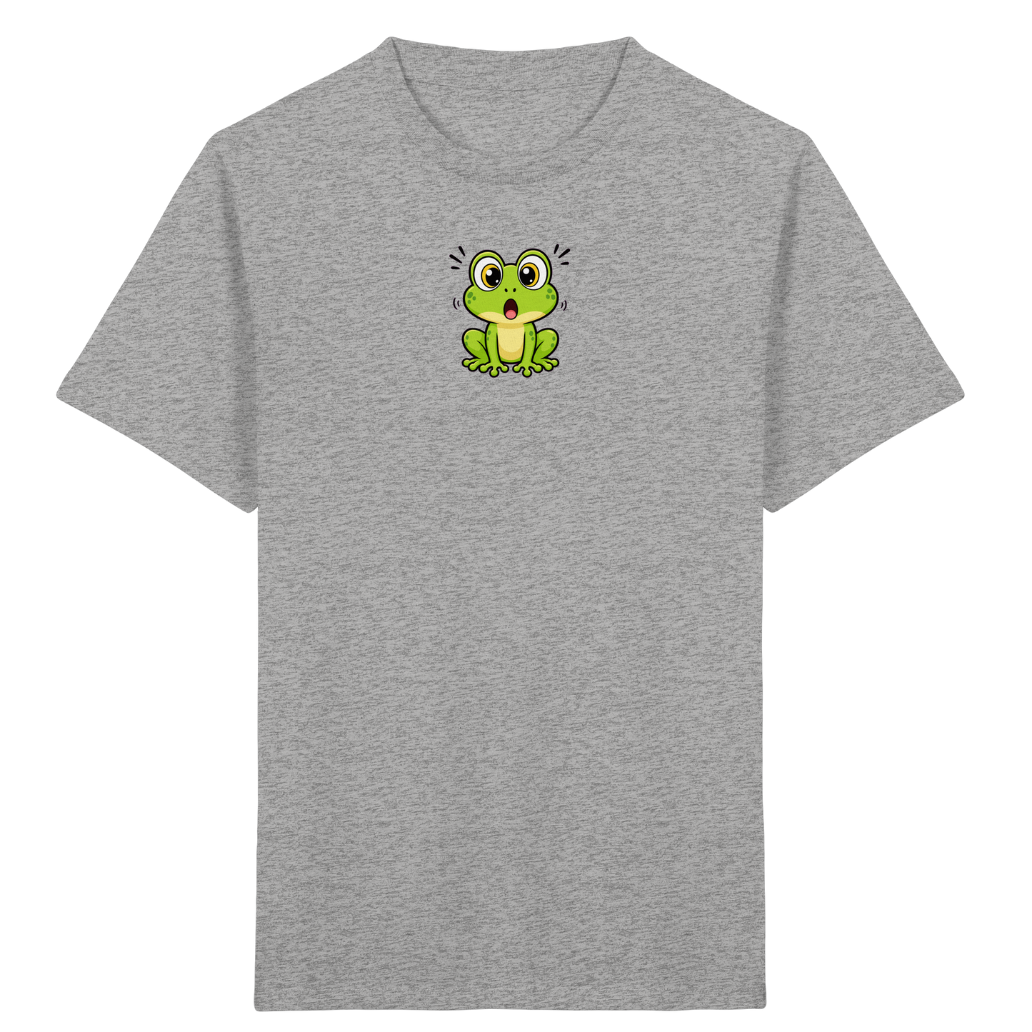 Überraschter Frosch: Kinder T-Shirt Grün - Kinder Bio T-Shirt