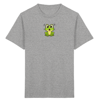 Überraschter Frosch: Kinder T-Shirt Grün - Kinder Bio T-Shirt