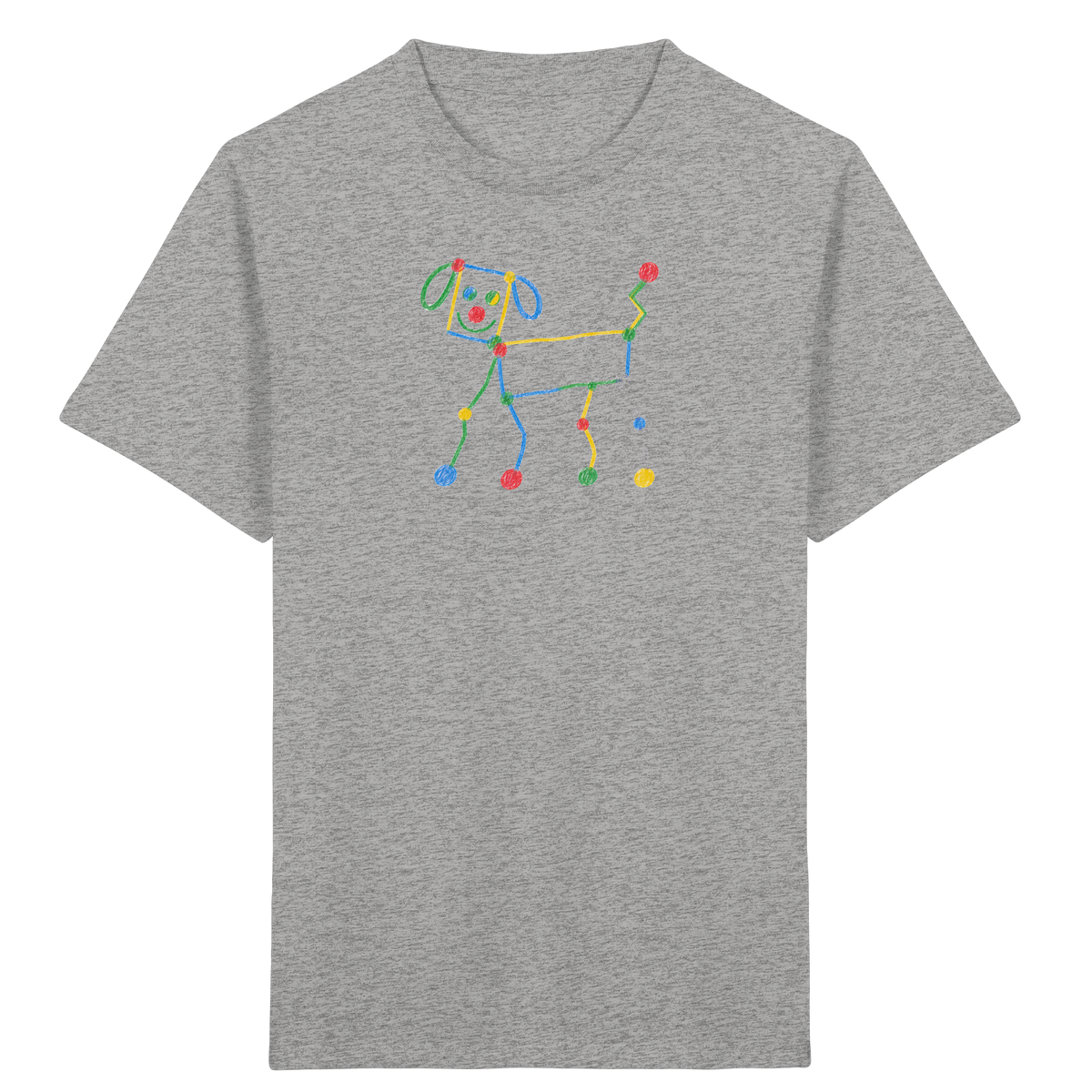 Bunter Farbpunkt Hund - Kinder Bio T-Shirt