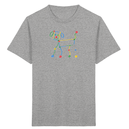 Bunter Farbpunkt Hund - Kinder Bio T-Shirt