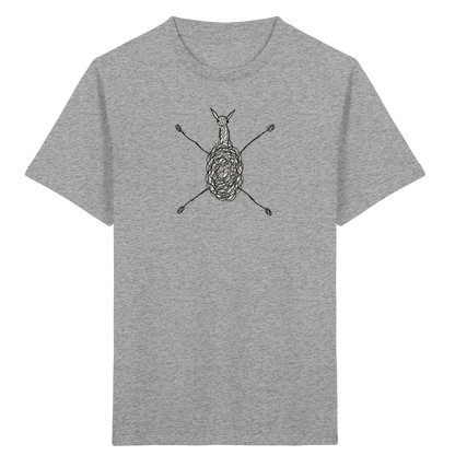 Alpaka von oben - Kinder Bio T-Shirt