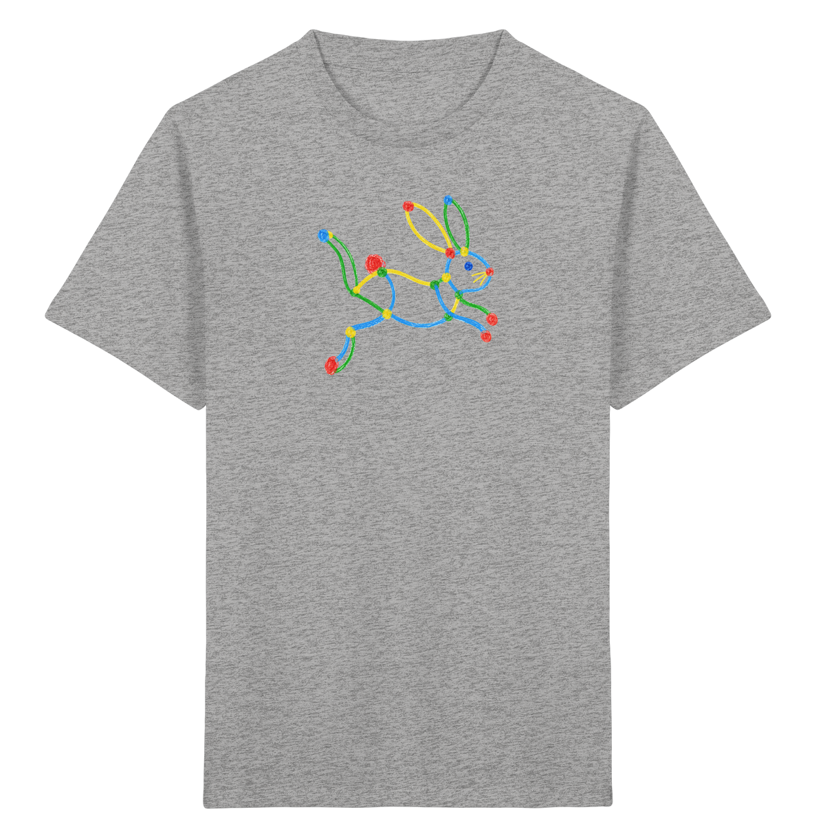 Farbpunkt Hase Kinder Shirt - Kinder Bio T-Shirt