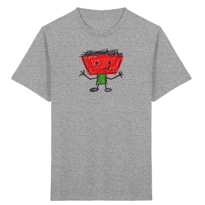 Kritzelkopf mit Zackenhaar - Kinder Bio T-Shirt