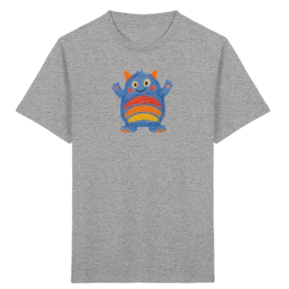 Regenbogenbauch Monster T-Shirt - Kinder Bio T-Shirt