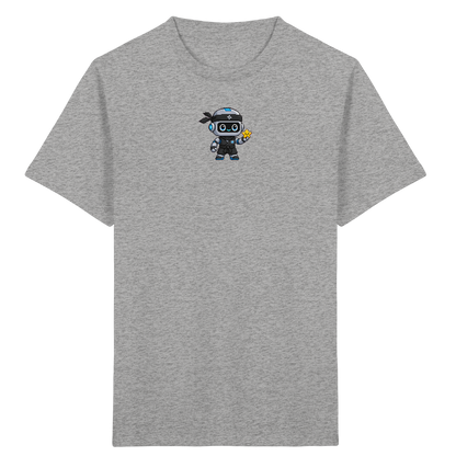 Roboter Ninja mit goldenem Stern - Kinder T-Shirt