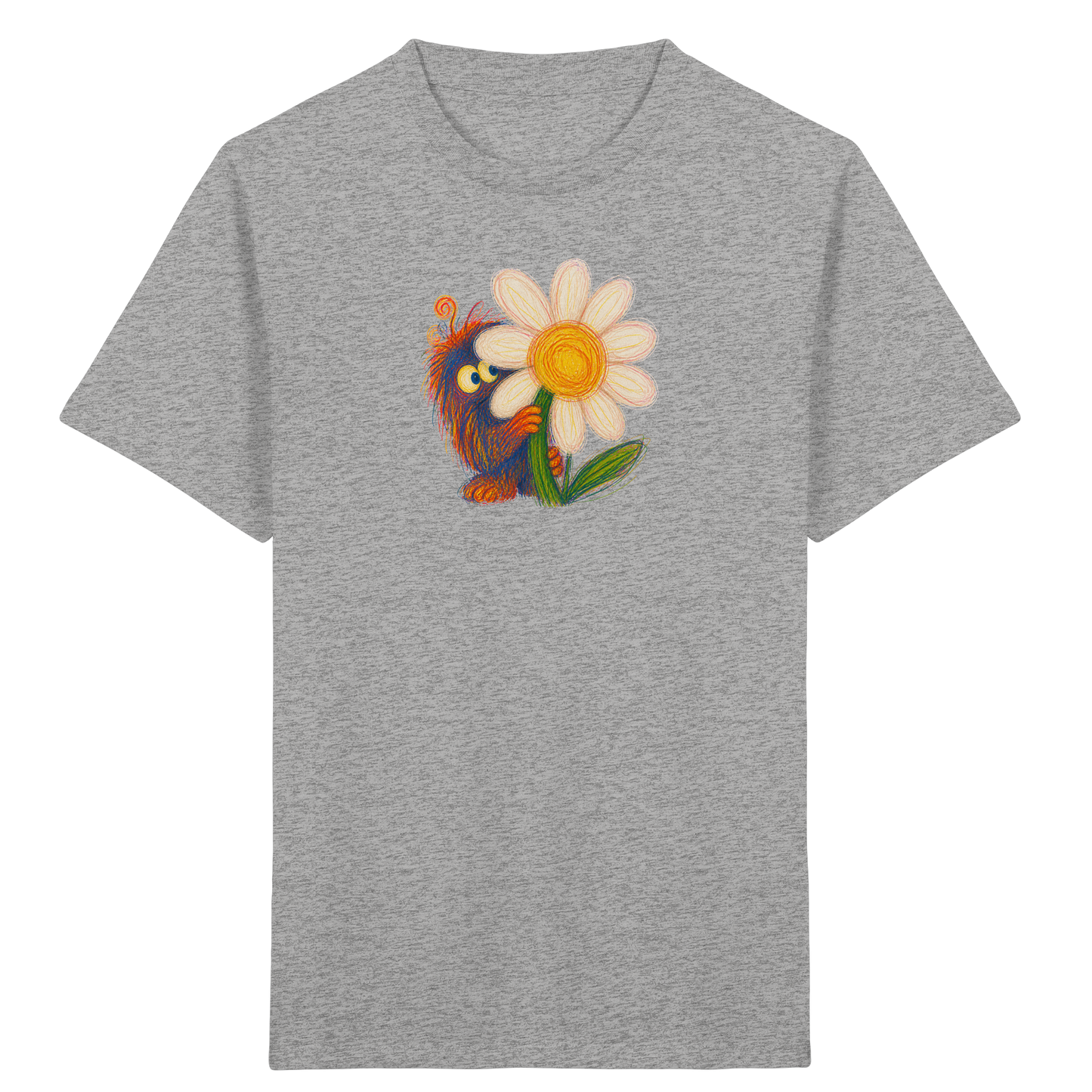 Gänseblümchen Monster Kinder T-Shirt - Kinder Bio T-Shirt