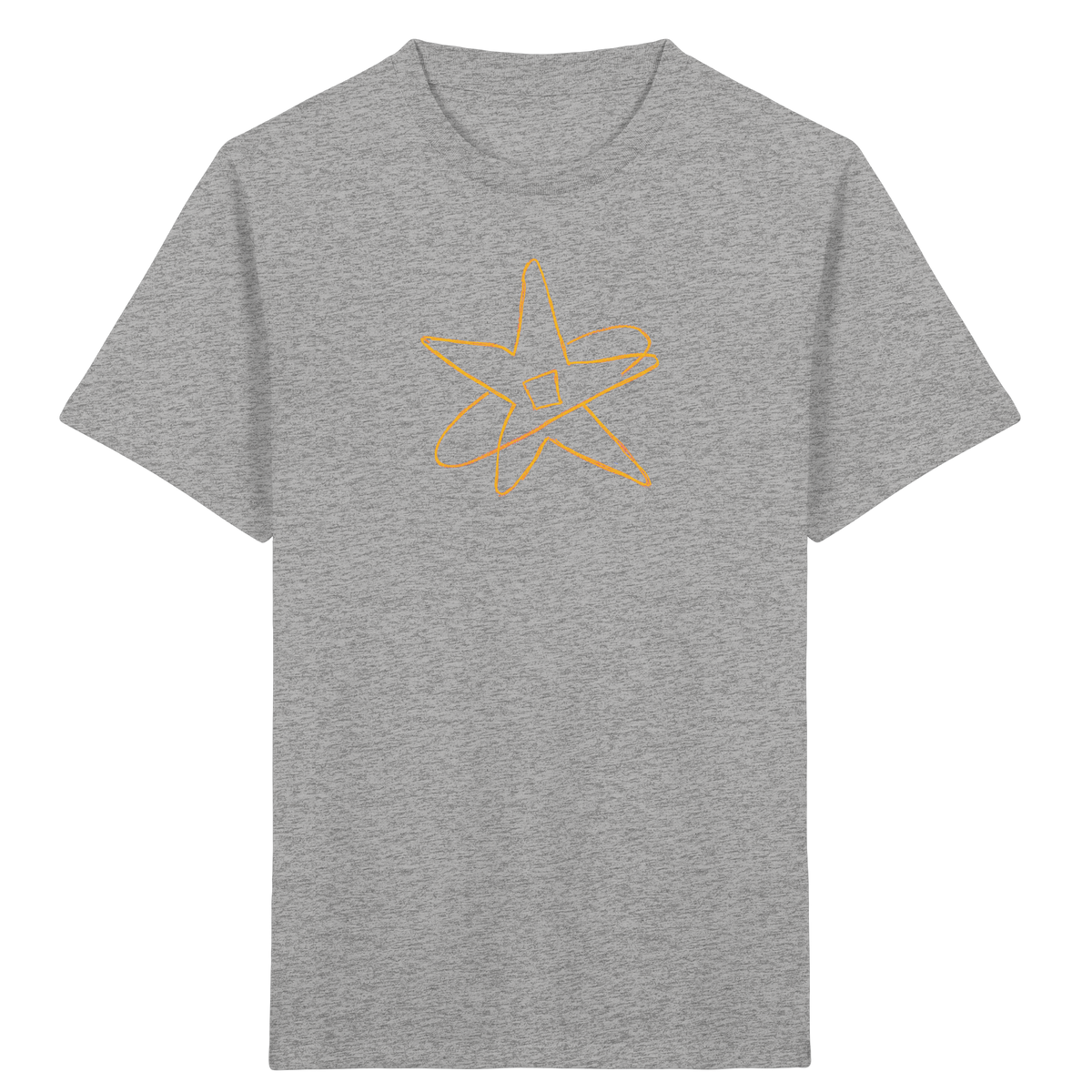 Goldgelber Wackelstern für Kinder - Kinder Bio T-Shirt