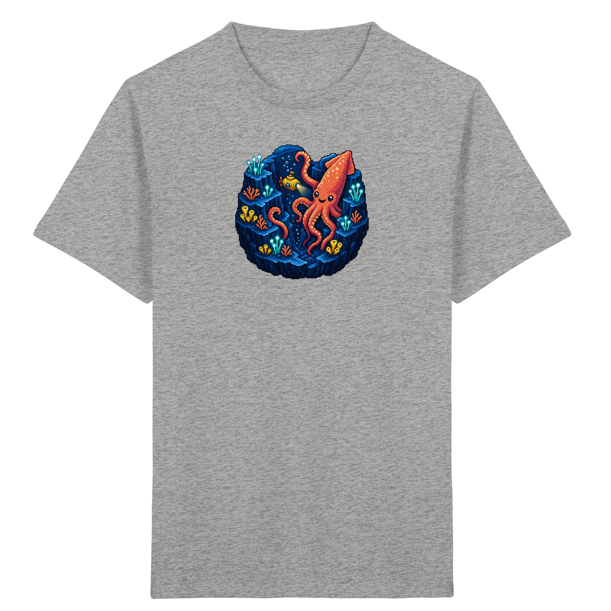 Abenteuer Tintenfisch im Retro Look - Kinder Bio T-Shirt