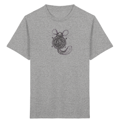 Chinchilla von oben gezeichnet - Kinder Bio T-Shirt