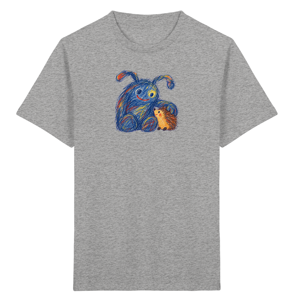 Igelkumpel Monster Freundschaft - Kinder Bio T-Shirt