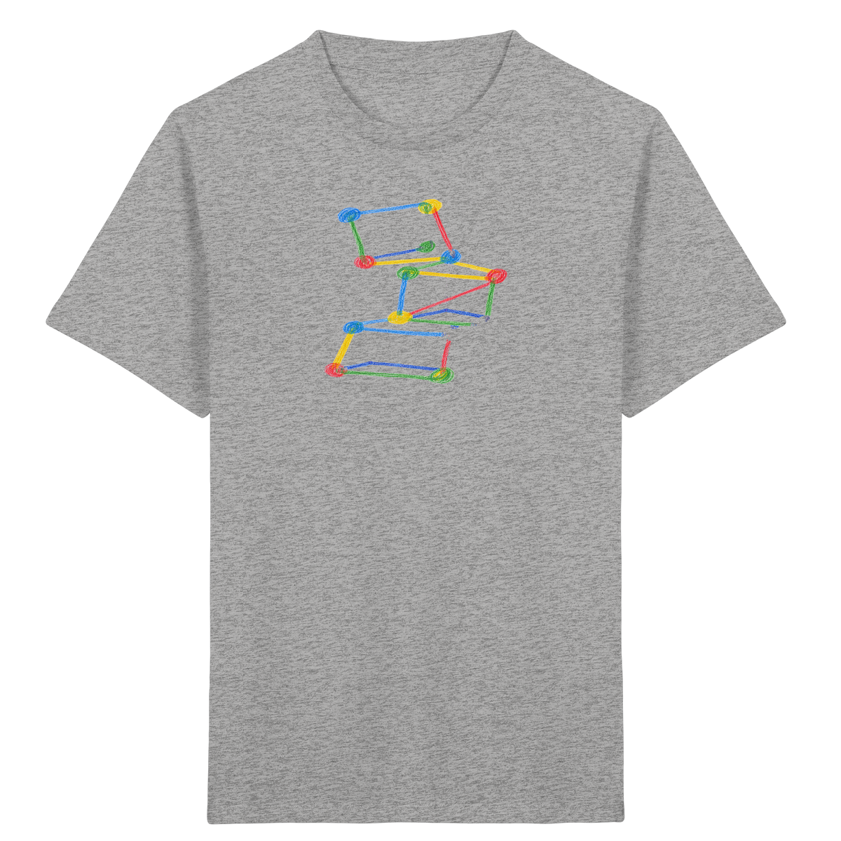 Bunte Bauklötze Farbpunkt - Kinder Bio T-Shirt